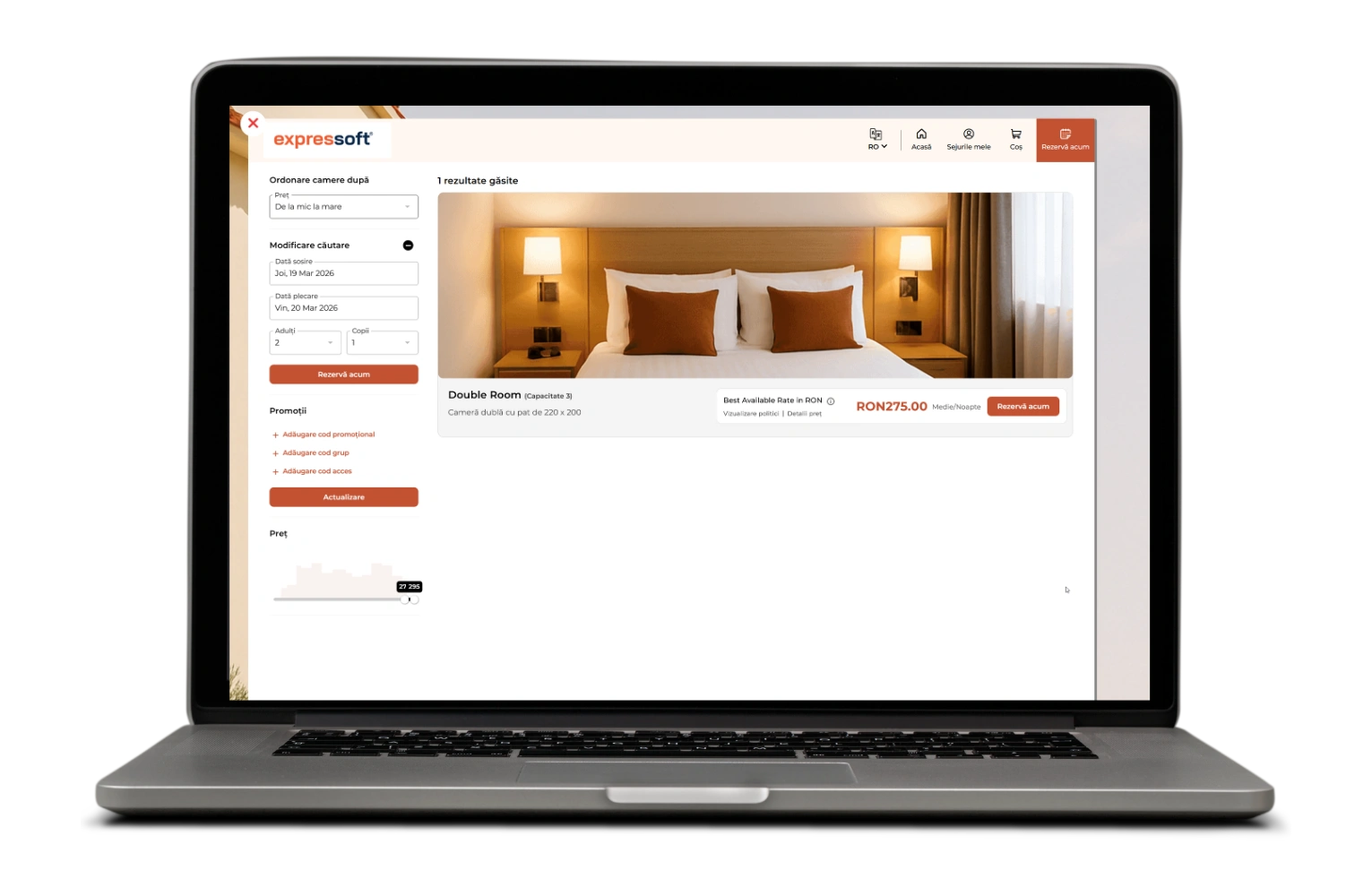 software self order hotel checkin